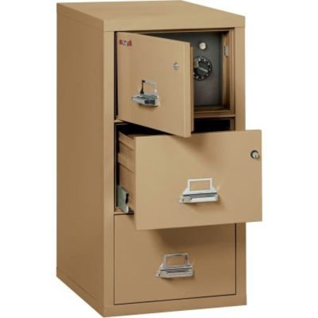 FIRE KING Fireking Fireproof 3 Drawer Vertical Safe-In-File Legal 20-13/16"Wx31-9/16"Dx40-1/4"H Sand 3-2131-CSASF